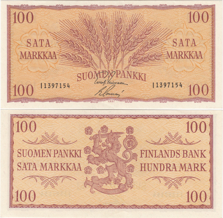 100 Markkaa 1957 I1397154